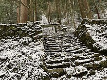 愛宕堂へ続く223段の石段