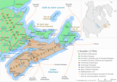 L’Acadie en 1754.