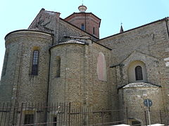 Catedral de Acqui, la primera bóveda de claustro completada en 1067