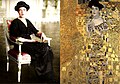 Adele Bloch-Bauer et son portrait par Gustav Klimt.