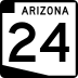 State Route 24 marker