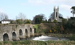 Ballycarney Bridge crosses the River Slaney