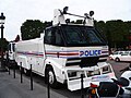 Water cannon of the French National Police deployed to prevent rioting following Nicolas Sarkozy's election, 6 May 2007
