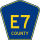 County Road E7 marker