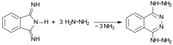 Bildung von Phthalazin aus 1,3-Diiminoisoindolin