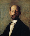 Hirshhorn Museum and Sculpture Garden. Portrait of Frank B. A. Linton (1904). Entered PAFA in 1885. ASL from 1888 to 1890. Studied at Ecole des Beaux-Arts under Gérôme and Bonnat. Became a successful portrait painter. Won a bronze medal at 1927 Paris Salon. One painting in Musée du Luxembourg. Died Philadelphia, 1943 (age 72).[39]