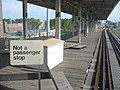 An unused station on the Chicago 'L' system