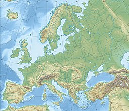 Location of Skagerrak in Europe