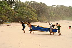 = Fisherman on the Nosara beach (Playa Nosara)