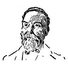 Portrait drawing of a bearded Gordon