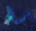 Aster satellite image of the new volcanic island called "Home Reef"