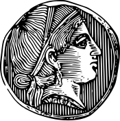 Emblem used by the OIHP, depicting Hygieia of OIHP