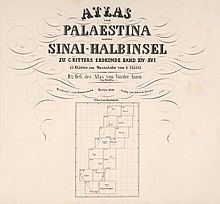 A detailed map of Palestine from the 19th century