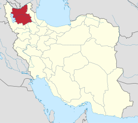 Location of East Azerbaijan Province in Iran