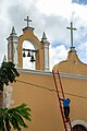 The church in Celestún