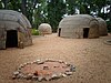 Recreated Powhatan village at the Jamestown Settlement