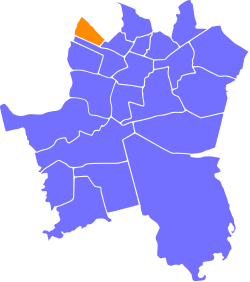 Location of Osiedle Tysiąclecia within Katowice