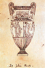 Tracing of an engraving of the Sosibios vase by Keats