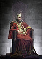 King Tomislav at His Throne, oil on canvas, February 1941.