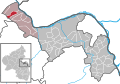 Localisation de Manubach dans la Verbandsgemeide et dans l'arrondissement