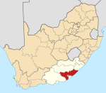 Amathole District within South Africa