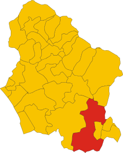 Capannori within the Province of Lucca