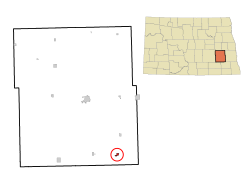 Location of Nome, North Dakota