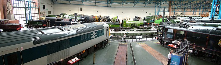 The Great Hall of the National Railway Museum, York.