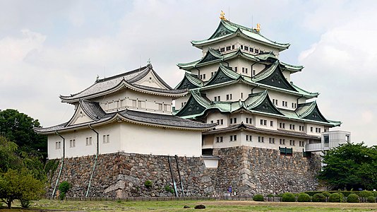 Nagoya Castle at Japanese castle, by Base64 (edited by JJ Harrison)