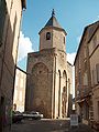 Nant: The fortified belltower of the church