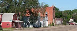 Downtown Riverton: south side of U.S. Highway 136