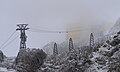 Zweite Stütze der Säntis Luftseilbahn, aufgenommen von Schwägalp