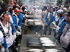 Sanma festival in Meguro