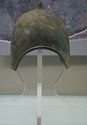 Shang dynasty bronze helmet