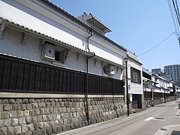 Edo era buildings in Shikemichi (四間道)