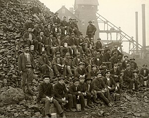 Miners in Copper Country, Michigan, USA, 1905