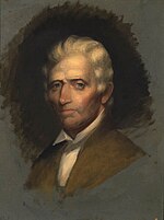 This 1820 painting by Chester Harding is the only portrait of Daniel Boone made from life.