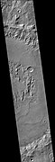Millochau Crater, as seen by CTX camera (on Mars Reconnaissance Orbiter)