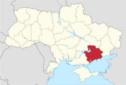 Oblast' di Zaporižžja – Localizzazione