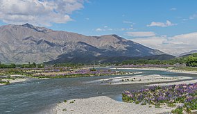 Photograph of Ahuriri Valley, taken near Omarama