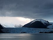 Amalia Glacier with Reclus behind.