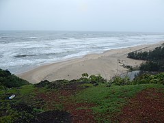 Kelginoor pond facing the beach