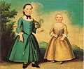 Boston, 1755-1760, boy and (?) girl