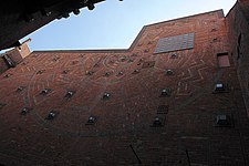 Bricks set to form a complex pattern, Böttcherstrasse, Bremen