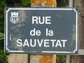 Rue de la Sauvetat de Mimizan-Bourg.