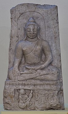 Buddha sculpture from Amaravati Archaelogical Museum dated 4th century CE