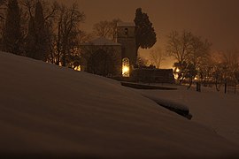 Chapelle de l'Ormeau en hiver.