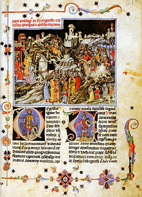 Chronicon Pictum, Hungarian, conquest, Carpathian Basin, Scythian, Árpád, Álmos, medieval, chronicle, book, illumination, illustration, history