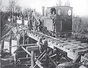 Narrow gauge railway in Doicești, 1917–1918