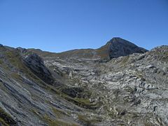 Le vallon du Clot d'Aspres sous la Grande Moucherolle.